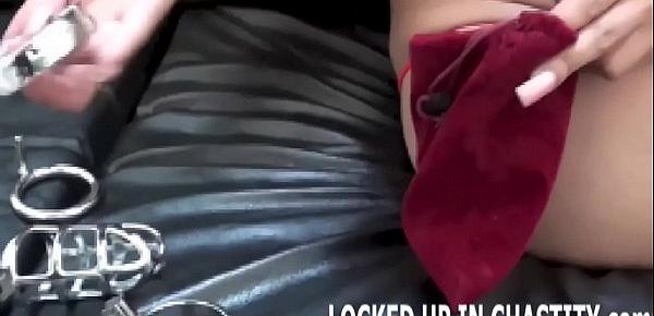 I will lock your little cock up nice and tight
